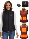 Women’s Heated Vest with 16000mAh 7.4V Battery Pack Included, Rechargeable Lightweight Heated Vest for Women