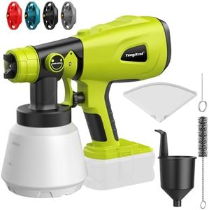 Cordless Paint Sprayer for Ryobi 18v Battery, 200W Brushless Paint Sprayer with 1000LM Container, Ideal for DIY Project, Furniture, House Painting, Home Interior and Exterior(No Battery Included)