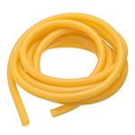 sourcing map Natural Latex Rubber Tubing Hose 1/2"(12mm) ID 11/16"(17mm) OD 16ft Highly Elastic for Equipment