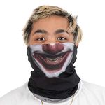 Photorealistic Clown Polyester Gaiter Face Mask