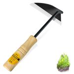 Viganoc Japanese Wide Blade Garden Tool - Premium Quality Hand Hoes/Weeding Sickle is Very Sharp for Quick Work