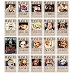 VEENSHI Set of 20 one piece bounty poster | anime wall poster of one piece | poster of anime | onepiece room posters | 300 GSM | 11.9x8.3 inch