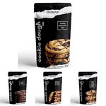 COCOSUTRA Cookie Dough Mix Pack of 4 | 100% Natural & Vegan | 3 Easy Steps for Perfect Cookies - Mix, Scoop & Bake - 860 g