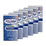 PoliGrip Super Denture Adhesive Powder, Extra Strength 1.6 oz Container (Pack of 6) by Super Poli-Grip