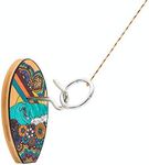 Tiki Toss Ring Toss Game for Adults & Kids - Flowerchild Edition - Short Board with String and Hooks for Indoor and Outdoor Games