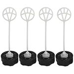 TorSor 4 Pack Gas Cap Engine Fuel Tank Cover with Tether for Honda Weed Eater GX22 GX25 GX31 GX35 Lawn Mower 43cc 52cc Strimmer Hedge Trimmer Hedge Cutter Lawnmower Spare Parts Chain Saw