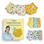 superbottoms Padded Underwear™ for Babies | for Potty Training & Mess-Free Diaper-Free time | 3 Layers of Cotton Padding | Absorb 1 Pee | Pull-up Style Potty Trainers