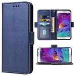 Phone Case for Samsung Galaxy Note 4 Folio Flip Wallet Case,PU Leather Credit Card Holder Slots Full Body Protection Kickstand Protective Phone Cover for Glaxay Note4 SM N910A N910F SM-N910F Boys Men