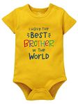 Zeezeezoo I have the best brother Newborn Romper Onesie Clothes First Rakhi Dress for Baby Boy Girl 3-6 Months