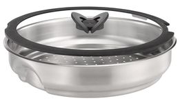 Tefal Ingenio Stainless Steel Steamer with Glass Lid, Silver