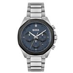 BOSS Chronograph Quartz Watch for Men with Silver Stainless Steel Bracelet - 1514015