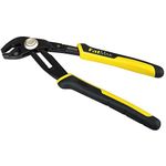 STANLEY 0-84-647 FATMAX Multigrip Groove Joint Pliers 8'', Black/Yellow