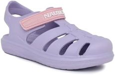 Nautica Kids Closed-Toe Outdoor Sport Casual Sandals - Lightweight, Comfortable Eva Toddler Play Water Shoe -Splashest|Boy - Girl (Little Kid/Toddler), Lilac Pink, 9 Toddler