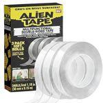 Alientape, Reusable, Washable, Multi-Purpose Adhesive Tape with Nano-Grip Technology for Any Surface As Seen On TV (Set of 3)