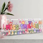 Desk Name Plate Personalized, Name Plate for Desk, Office Desk Decor for Women & Men, Employee Appreciation Gifts The Office Gifts for Boss, Lawyer, Manager, Teacher, Nurse, Lawyer (Teacher 4)