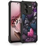 COBERTA Back Cover for iQOO Z9X 5G Back Cover Case - Dark Color Hearts Confetti Love PT99 D16005