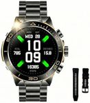 SOUYIE Men's Smart Watch with Bluetooth Call, 1.43" AMOLED Round Dial, Luxury Stainless Steel & Silicone Bands, Business Sport Fitness Tracker, Heart Rate/Blood Pressure/Sleep Monitor for iOS Android