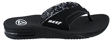 Reef Women's Fanning Flip Flops, Black, 5 UK