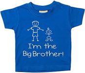 60 Second Makeover Limited I'm The Big Brother Blue Tshirt Baby Toddler Kids Available in Sizes 0-6 Months to 14-15 Years New Baby Brother Gift