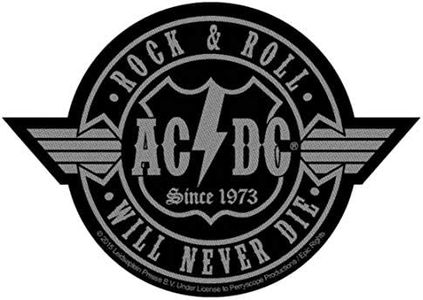 ACDC - Rock N Roll Will Never Die Patch