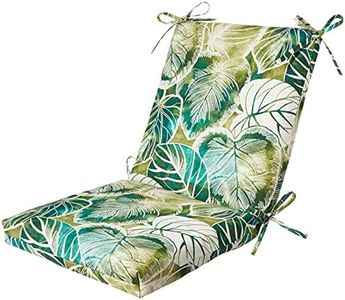 Pillow Perfect Outdoor/Indoor Key Cove Lagoon Squared Corners Chair Cushion