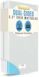 Sleepah 5.5” Crib & Toddler Bed Mattress Dual Sided Cooling Memory Foam – Waterproof Washable Breathable Soft Cotton Fabric – CertiPUR Firm Baby Mattresses - for Baby & Toddlers (Blue)