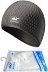Large Swimming Cap Durable Silicone Waterproof Swimming Cap Ideal for Long Hair and Thick plaits Keep Hair Dry While Swimming
