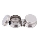 Large Mouth Double Dipper Palette Cup, Stainless Steel Large Double Palette Cup Oil Paint Megilp Turpentine Solvent Container with Lid