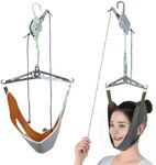 TENSPORT Portable Cervical Neck Traction Device for Home Use - Adjustable Neck Stretcher and Hammock for Neck Pain Relief, Spine Decompression - Easy Setup Over The Door and Outdoor Use