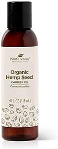 Plant Therapy Organic Hemp Seed Carrier Oil 4 oz Base Oil for Aromatherapy, Essential Oil or Massage use