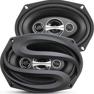 Seventour 6x9 4-Way Car Audio Door Speakers (Pair),350 Watts max Power,Full Range,Tweeters,Coaxial,Enhanced Sound,High-Efficiency Speaker for Cars/Truck,Great OEM Car Audio Upgrade (6x9 350 Watts)