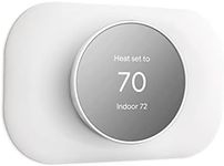 Petrichor Wall Plate Cover - Compatible with Google Nest Thermostat Accessory 2020 - Trim Kit, Easy Installation - Snow