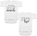 Pineapple Pancake Kids Twin Pregnancy Announcement Infant Bodysuit Set for Grandparent Photo Props, White, 0-3 Months