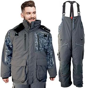 WindRider Hayward Insulated Bib & Jacket (Men's 3-in-1) Bibbed Overalls with Coat, for Rain, Snow, Hunting, Fishing