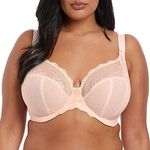 Elomi Women's Charley Stretch Lace Underwire Plunge Bra Ballet Pink, 40GG