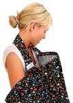 BebeChic – Oeko-Tex Certified Cotton - Breastfeeding Covers - Boned Nursing Tops – Black Ditsy