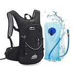 ONETOALL 18L Hydration Backpack with 2L Water Bladder, Insulated Cycling Bike Backpack, Lightweight Water Pack for Hiking Running Skiing Commuting