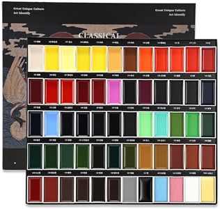 rubens Watercolor Paint Set 60 Colors,Professional Art Supplies,Watercolor Travel Palette for Adults，Artists,Adults Beginner