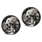 Decentraland 2 Pcs Acrylic Skull Ear Gauges Ear Plugs Stretcher Expander Piercing Jewelry Hypoallergenic 9/16"(14mm)