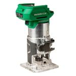 Metabo HPT 18V MultiVolt Cordless Trim Router | Tool Only - No Battery | Variable Speed Brushless Motor | Lifetime Tool Warranty | 1/4-Inch and 3/8-Inch Collets Included | M1808DAQ4
