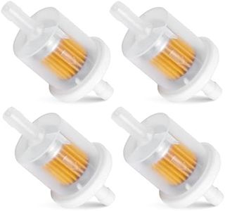 BlueStars 40 Micron 1/4 Inline Fuel Filter 691035 493629 - Compatible with Kawasaki 49019-7001 49019-0014 FH430V FH451V FH500V BS 12hp 17.5hp 27hp 35hp Engines 121S02-0001-F1 121S02-0023-F1 84001895