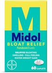 Midol Bloat Relief Caplets 60ct: Midol Bloat Relief Caplets with Pamabrom, Relieve Bloating Symptoms Before and During Your Period, Provides Up to 6 Hours of Bloating Relief for Women, 60 Count