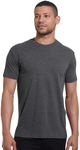 True Classic Mens T-Shirts - Short Sleeve Crew Neck Plain Novelty T Shirt for Men, Pack of 1, Charcoal Heather Gray, 4XL