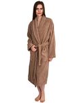 TowelSelections Organic Turkish Cotton Bathrobe Terry Shawl Robe for Women Made in Turkey Small/Medium Naturel