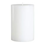 4" x 6" White Pillar Candle Unscent