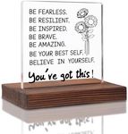 SOSREBEDR positive Affirmation gift For Women Men, You've got this! Definition, Job Promotion Gifts, Farewell Gift for Coworker employee boyfriend, Acrylic Decorative Signs & Plaques SK14