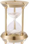 SuLiao Hourglass Timer Sand Clock 60 Minutes & Brass Metal Hour Glass for Decor Sandglass Timer