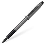 Cross Century II Gunmetal Gray Fountain Pen w/ Polished Black PVD Appointments- Fine nib