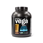 Vega Sport Protein Vegan Protein Powder, Peanut Butter (45 Servings) BCAAs, Amino Acid, Keto Friendly, Tart Cherry, Gluten Free, Non GMO Pea Protein for Women and Men 1.93kg (Packaging May Vary)