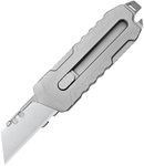 TGZUO Titanium Retractable Pocket Knife 6 inch Utility Knife with 10pcs Carbon Steel Blades